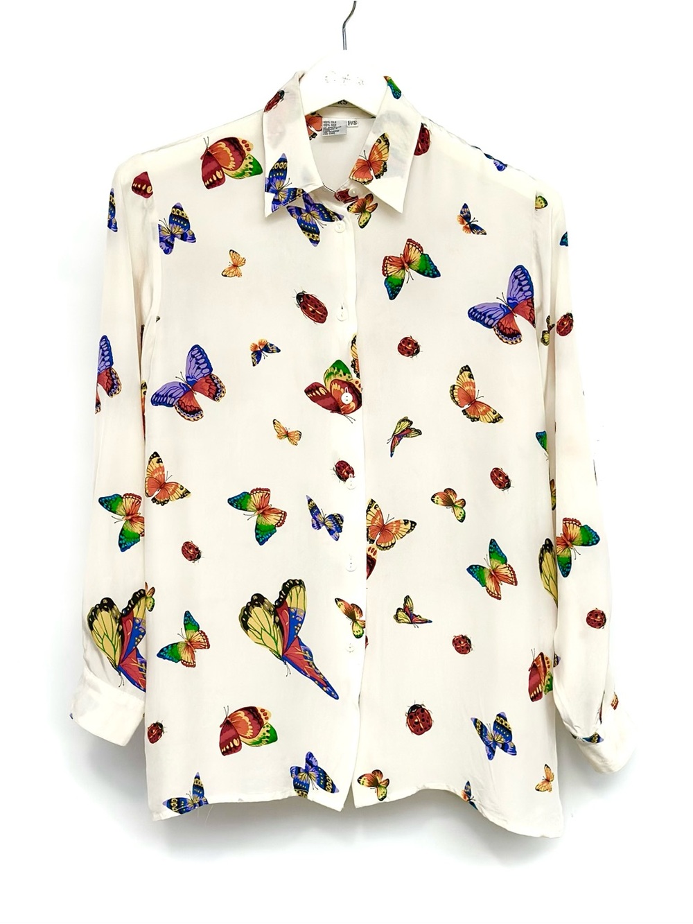 SILK✨ Butterfly blouse vintage